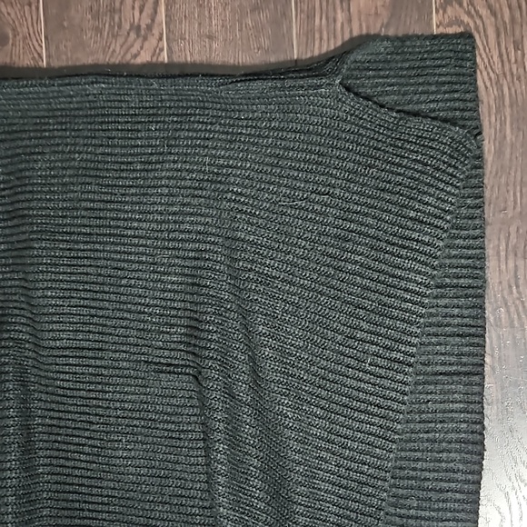 Gap Cozy Blouson Sleeve Ribbed Knit Turtleneck Sweater Dress, BLACK, M/L - Picture 6 of 13